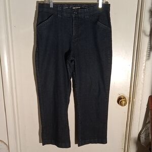 Woman's Ankle Pants Very Very Good Stretch Blue Stretch Waistband